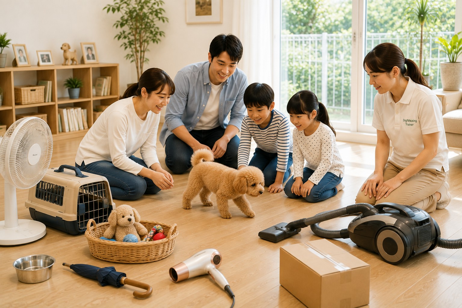 ご家族で参加する犬のレッスン