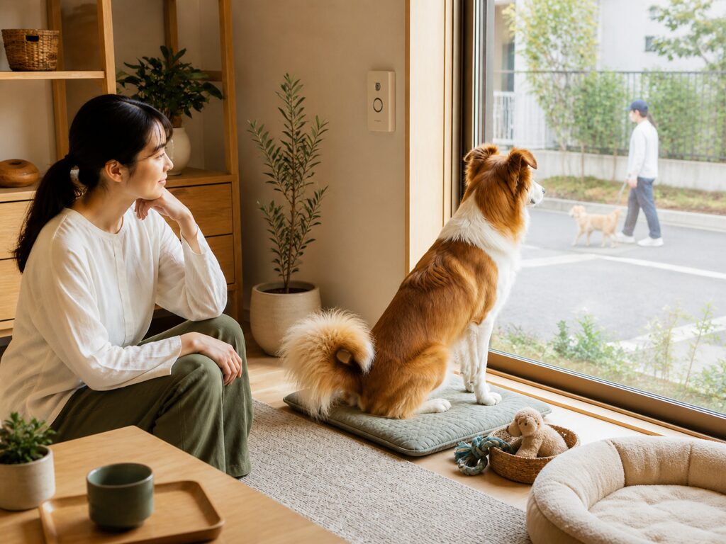 吠える前後の状況を観察する飼い主